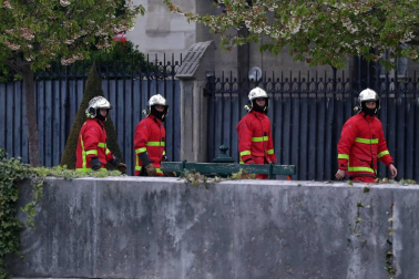 Imágenes del incendio en la catedral Notre Dame de París.