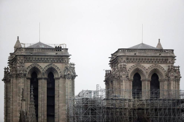 Imágenes del incendio en la catedral Notre Dame de París.