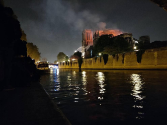 Imágenes del incendio en la catedral Notre Dame de París.