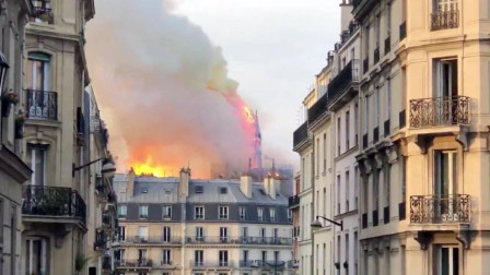 Imágenes del incendio en la catedral Notre Dame de París.