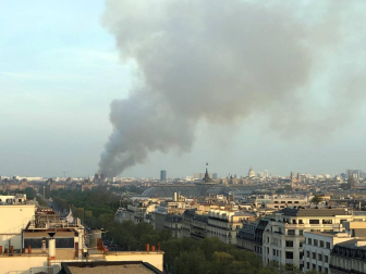 Imágenes del incendio en la catedral Notre Dame de París.