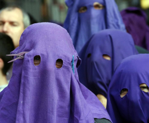Fotos de los pasos de la procesión del Santo Entierro de Pamplona de 2019