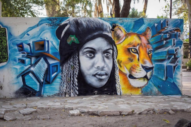 Los artistas decoran los muros de la capital senegalesa en la décima edición del festival de arte urbano