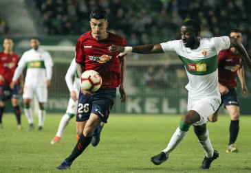 Galería de fotos de la victoria de Osasuna en Elche en la jornada 35 de la Liga 1/2/3.