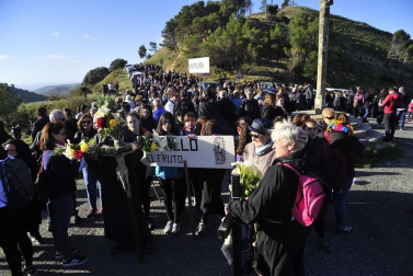 La más multitudinaria de las romerías que al cabo del año se celebran al santuario de Ujué.