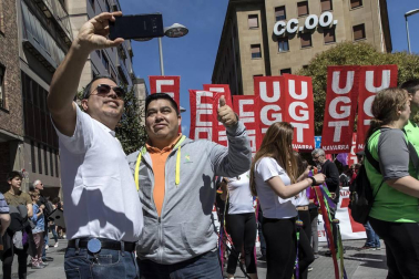 UGT y CC OO de Navarra reivindican "más derechos" para las personas e igualdad