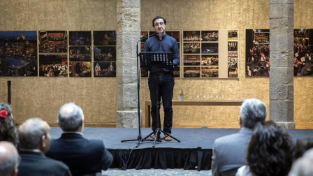 El Palacio del Condestable de Pamplona acoge desde este martes una exposición retrospectiva que conmemora los cien años de historia de la banda municipal de música "La Pamplonesa".