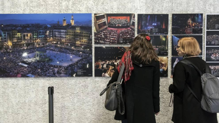El Palacio del Condestable de Pamplona acoge desde este martes una exposición retrospectiva que conmemora los cien años de historia de la banda municipal de música "La Pamplonesa".