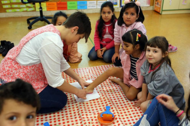 Alumnado del CP Los Sauces-Sahats de Barañáin