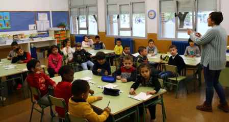 Alumnado del CP Los Sauces-Sahats de Barañáin