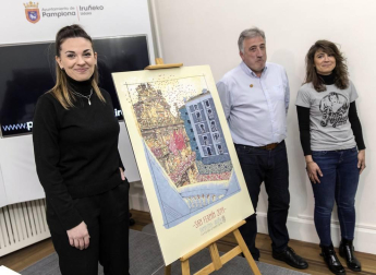 La autora es una vecina de Burlada de 24 años, técnica en Diseño Gráfico y Publicidad, Edurne Taínta