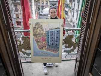 La autora es una vecina de Burlada de 24 años, técnica en Diseño Gráfico y Publicidad, Edurne Taínta