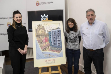 La autora es una vecina de Burlada de 24 años, técnica en Diseño Gráfico y Publicidad, Edurne Taínta