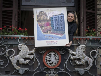 La autora es una vecina de Burlada de 24 años, técnica en Diseño Gráfico y Publicidad, Edurne Taínta