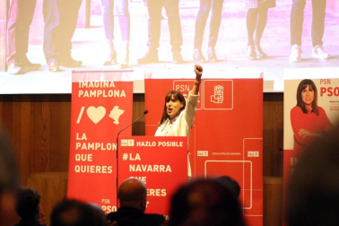 Las candidatas María Chivite y Maite Esporrín protagonizaron el acto de presentación de candidaturas a las elecciones autonómicas y municipales de 2019.