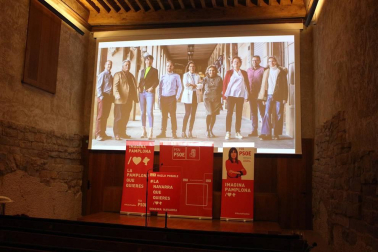 Las candidatas María Chivite y Maite Esporrín protagonizaron el acto de presentación de candidaturas a las elecciones autonómicas y municipales de 2019.
