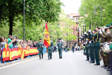 Acto en el parque de la Taconera en Pamplona.