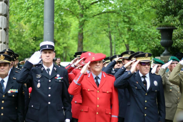 Acto en el parque de la Taconera en Pamplona.