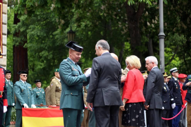 Acto en el parque de la Taconera en Pamplona.