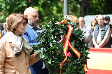 Acto en el parque de la Taconera en Pamplona.