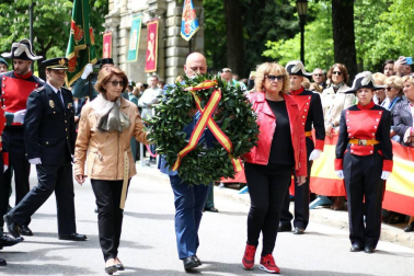 Acto en el parque de la Taconera en Pamplona.