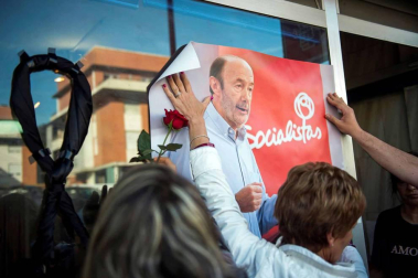 Fotos de la capilla ardiente de Alfredo Pérez Rubalcaba, celebrada este viernes en el Congreso de los Diputados