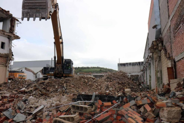 Avanza el derribo de la antigua fábrica de Super Ser para dar paso a Ikea