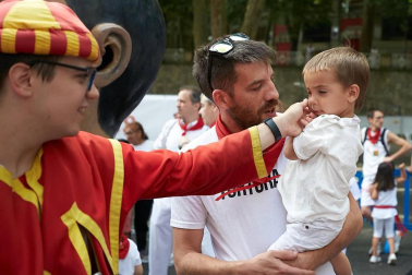Salida de los gigantes y cabezudos de Pamplona, 10 de julio de San Fermín 2018