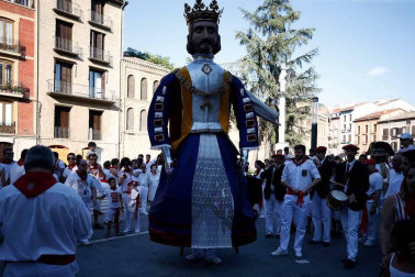 Recorrido del 6 de julio de 2018 de la Comparsa de Gigantes y Cabezudos de Pamplona