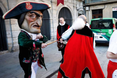 Recorrido del 6 de julio de 2018 de la Comparsa de Gigantes y Cabezudos de Pamplona