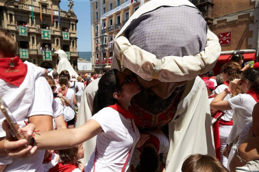 Fotos de los gigantes y cabezudos de Pamplona, 14 de julio de San Fermín 2018