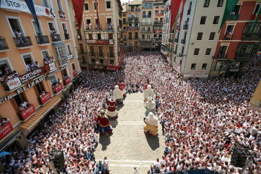 Fotos de los gigantes y cabezudos de Pamplona, 14 de julio de San Fermín 2018