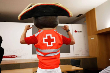 Salida de los gigantes y cabezudos de Pamplona, 8 de julio de San Fermín 2018