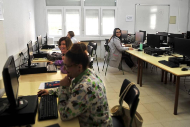 Alumnado del CP San Bartolomé de Marcilla durante una jornada lectiva.