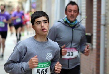 Rubén Juániz y Juan Martínez, dos corredores del Club Atletismo Iranzu de Estella, comparten triunfo en Allo.