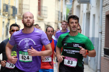 Rubén Juániz y Juan Martínez, dos corredores del Club Atletismo Iranzu de Estella, comparten triunfo en Allo.