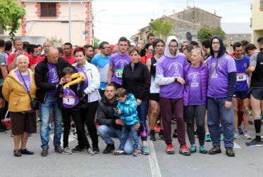 Rubén Juániz y Juan Martínez, dos corredores del Club Atletismo Iranzu de Estella, comparten triunfo en Allo.