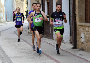 Rubén Juániz y Juan Martínez, dos corredores del Club Atletismo Iranzu de Estella, comparten triunfo en Allo.