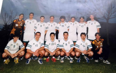 La plantilla, el cuerpo técnico y la directiva del C.A. Osasuna celebró en la sede del Gobierno de Navarra y en el Ayutamiento de Pamplona el ascenso a Primera División.