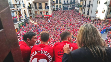 Celebración de Osasuna.