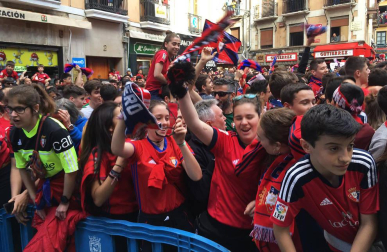 En directo: recorrido y recibimiento de Osasuna este martes en Pamplona