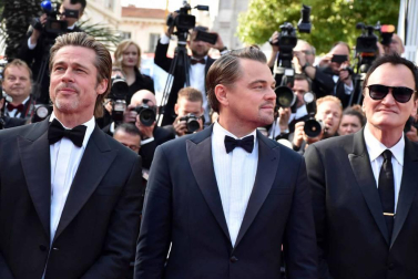 La atención estuvo puesta en los actores, que trabajaban juntos por primera vez en el filme de Tarantino