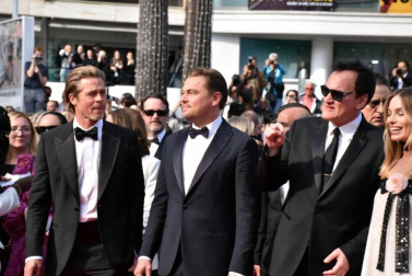 La atención estuvo puesta en los actores, que trabajaban juntos por primera vez en el filme de Tarantino