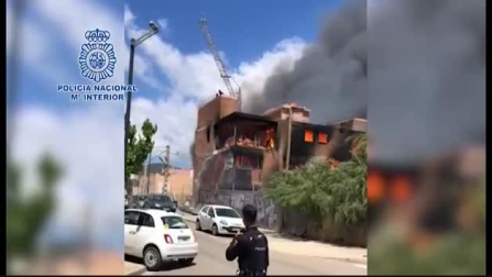 Cinco detenidos por un incendio en los juzgados de Ibiza