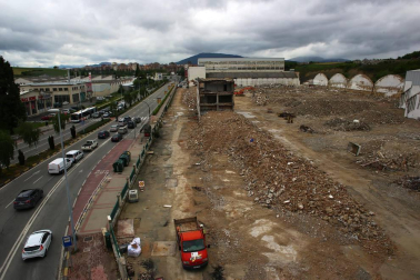 La antigua fábrica de Super Ser, reducida a escombros