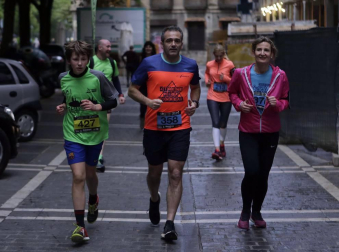 Participantes en la prueba disputada este viernes, 24 de mayo, en la capital navarra.