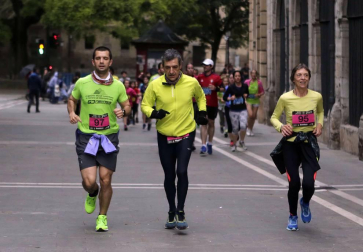 Participantes en la prueba disputada este viernes, 24 de mayo, en la capital navarra.