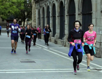 Participantes en la prueba disputada este viernes, 24 de mayo, en la capital navarra.