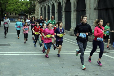Participantes en la prueba disputada este viernes, 24 de mayo, en la capital navarra.