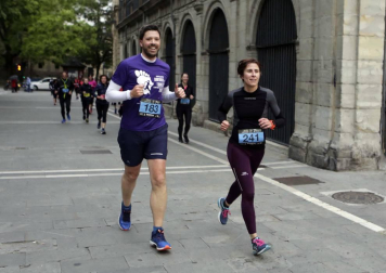 Participantes en la prueba disputada este viernes, 24 de mayo, en la capital navarra.